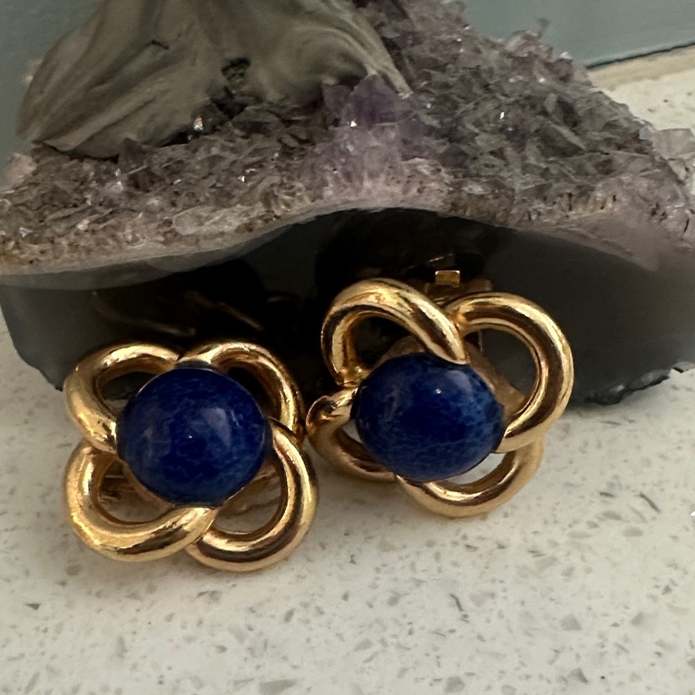 Christian Dior Vintage Gold Earrings